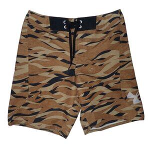 Under Armour Mens Bergwind Board Shorts Brown Black‎ Camouflage 32 1253275